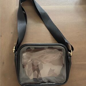 Perfect stadium bag, never used! Clear Crossbody Bag with adjustable nylon Strap